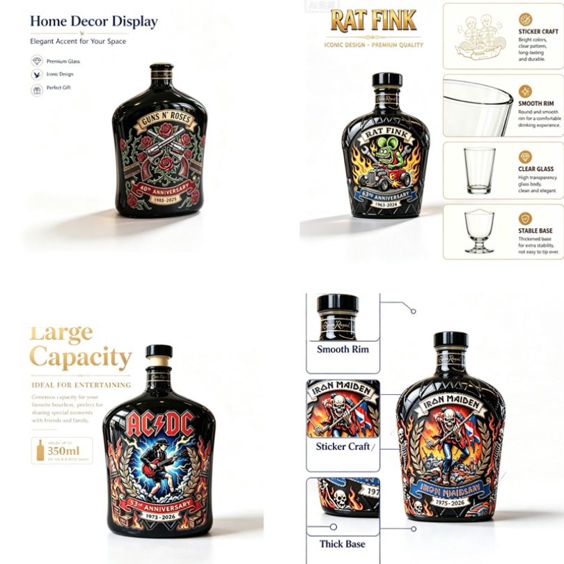 Vintage Collectible Liquor Bottles - Декантер для виски с рельефным узором,